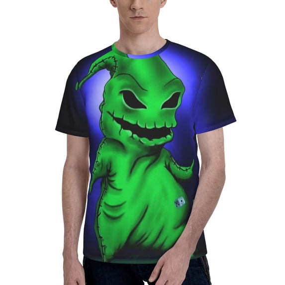 Oogie Boogie Men's T-Shirt Printed Graphic Crewneck Breathable Tees Shirt Streetwear Fashion Casual Unisex Short Sleeve Tops
