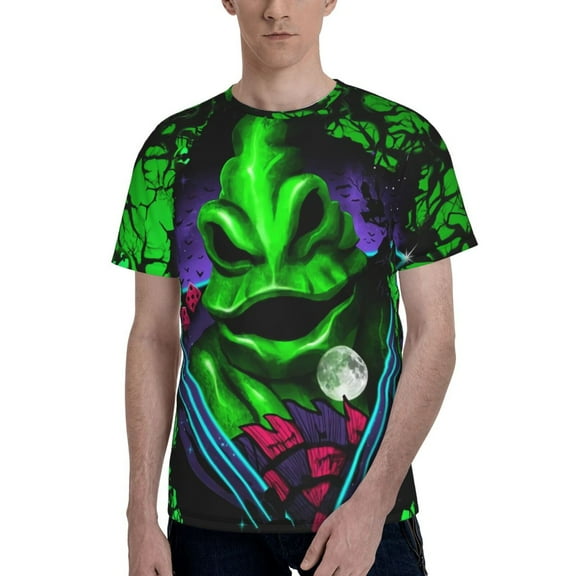 Oogie Boogie Men's T-Shirt Printed Graphic Crewneck Breathable Tees Shirt Streetwear Fashion Casual Unisex Short Sleeve Tops