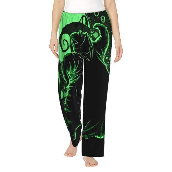 Oogie Boogie Women's Pajama Pants, Ultra-soft Comfortable Casual Lounge Pants, Graphic Printed Sleep Bottoms With Drawstring