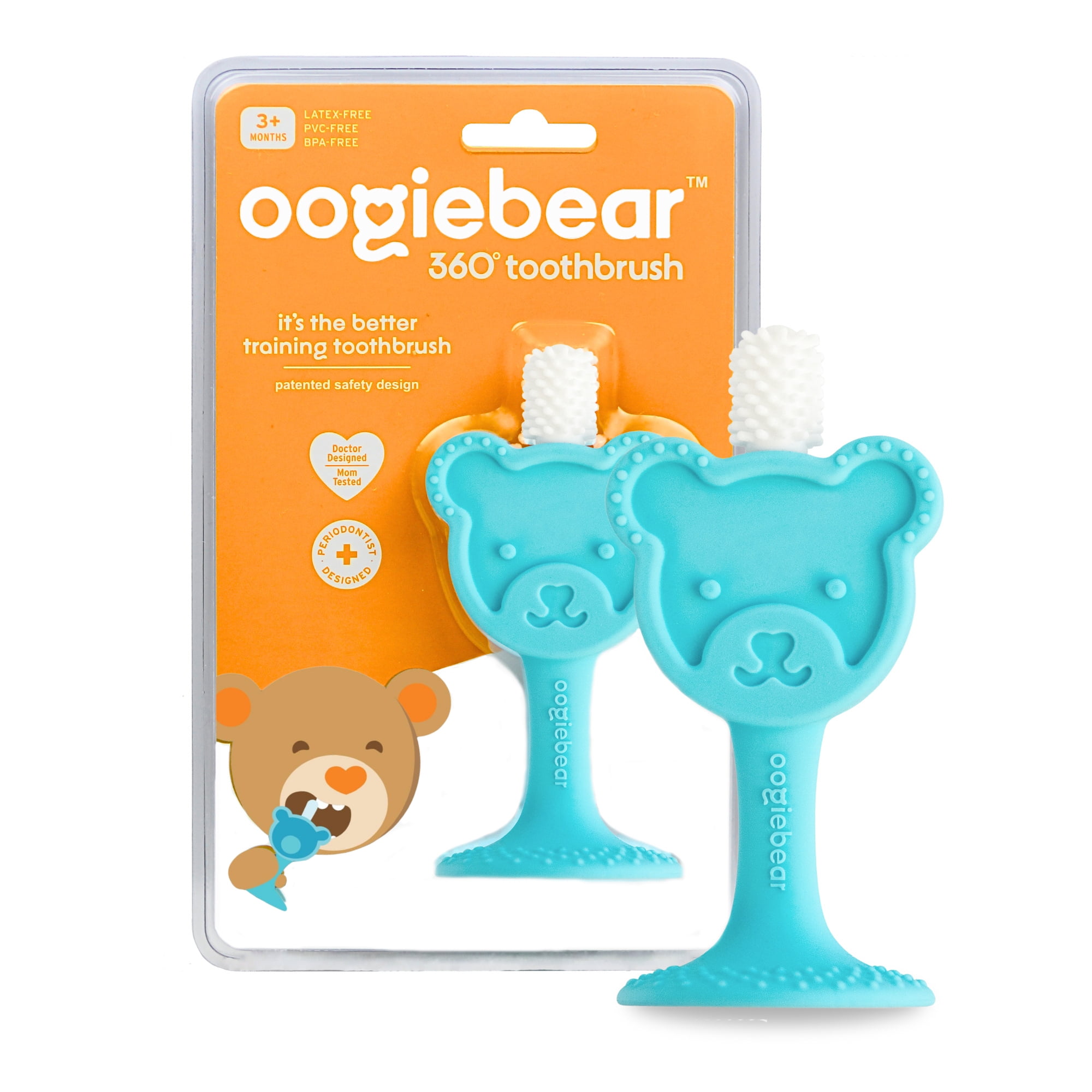 oogiebear Two Pack - Patented Curved Scoop and Loop; Safe Baby