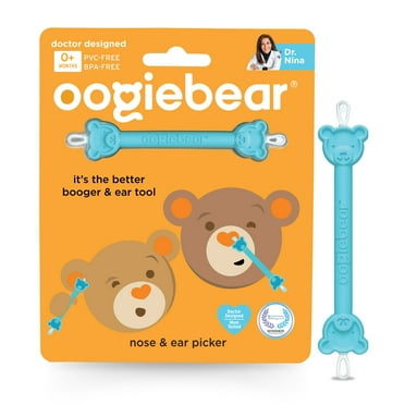 Oogiebear Newborn and Infant Nose and Ear Cleaning Tool - Dual Snot and Ear Wax Remover