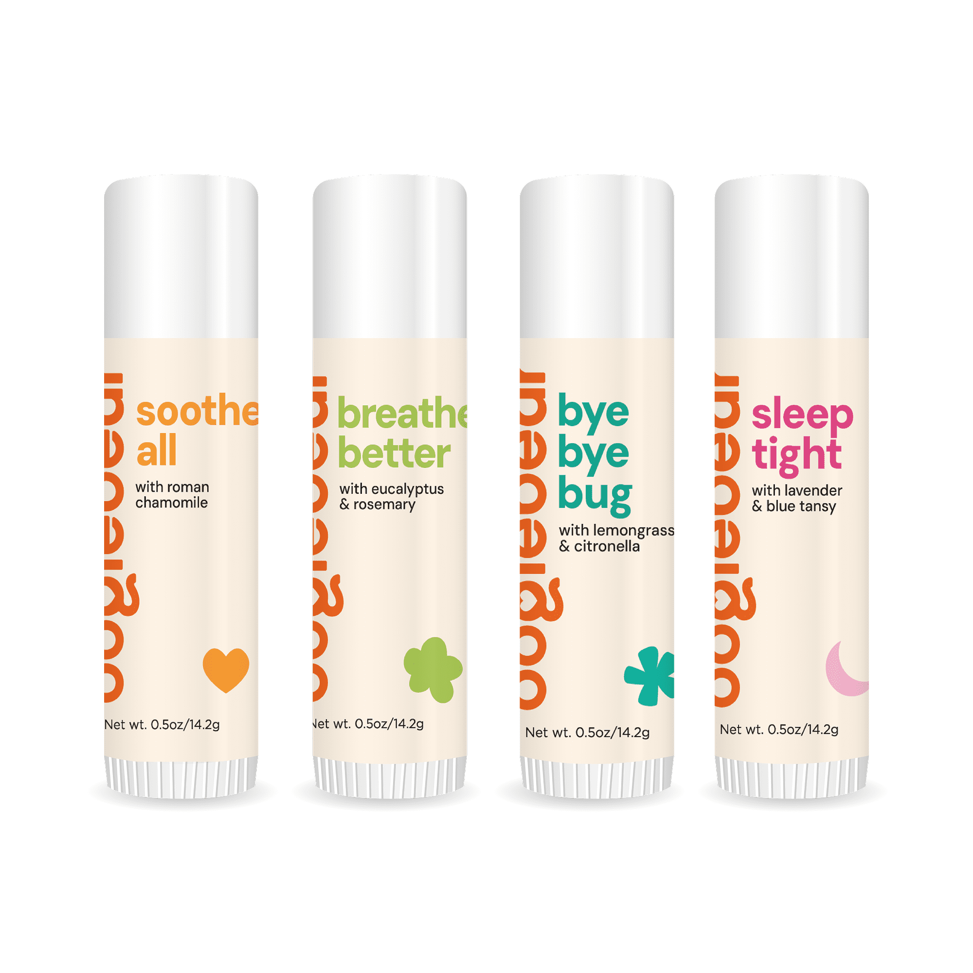 Oogiebear Organic Baby Balm 4Pk - Nourish and Protect Skin, All Natural, Babies & Toddlers