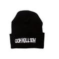 thumbnail image 1 of Ooh Kill 'Em Black Cuffed Beanie, 1 of 2