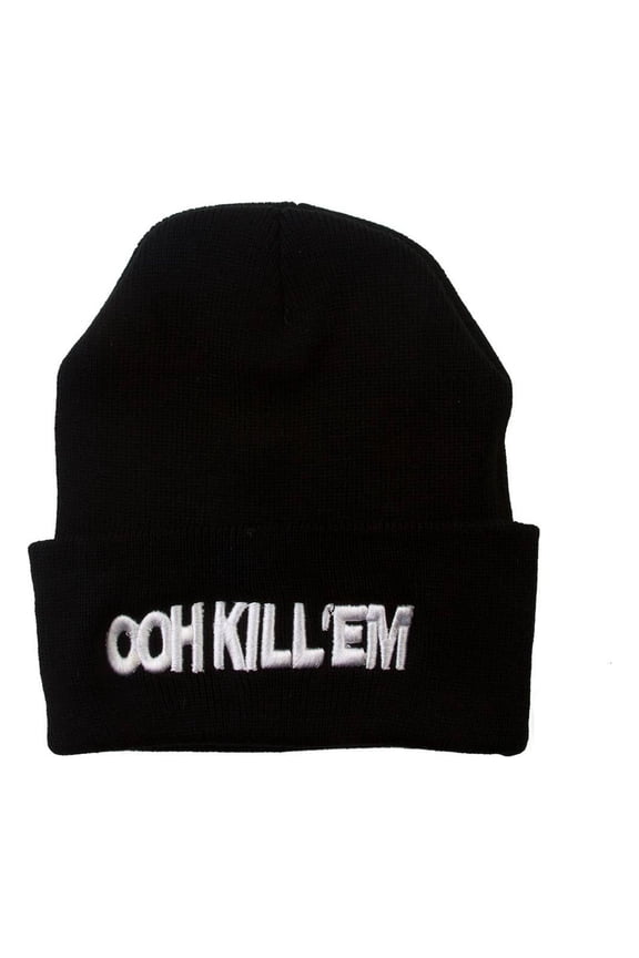 Ooh Kill 'Em Black Cuffed Beanie