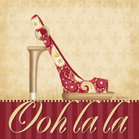 Ooh La La Shoe I Canvas Art - Kathy Middlebrook (24 x 24)