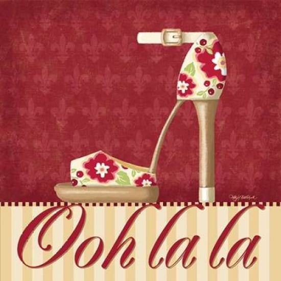 Ooh La La Shoe II Canvas Art - Kathy Middlebrook (24 x 24)
