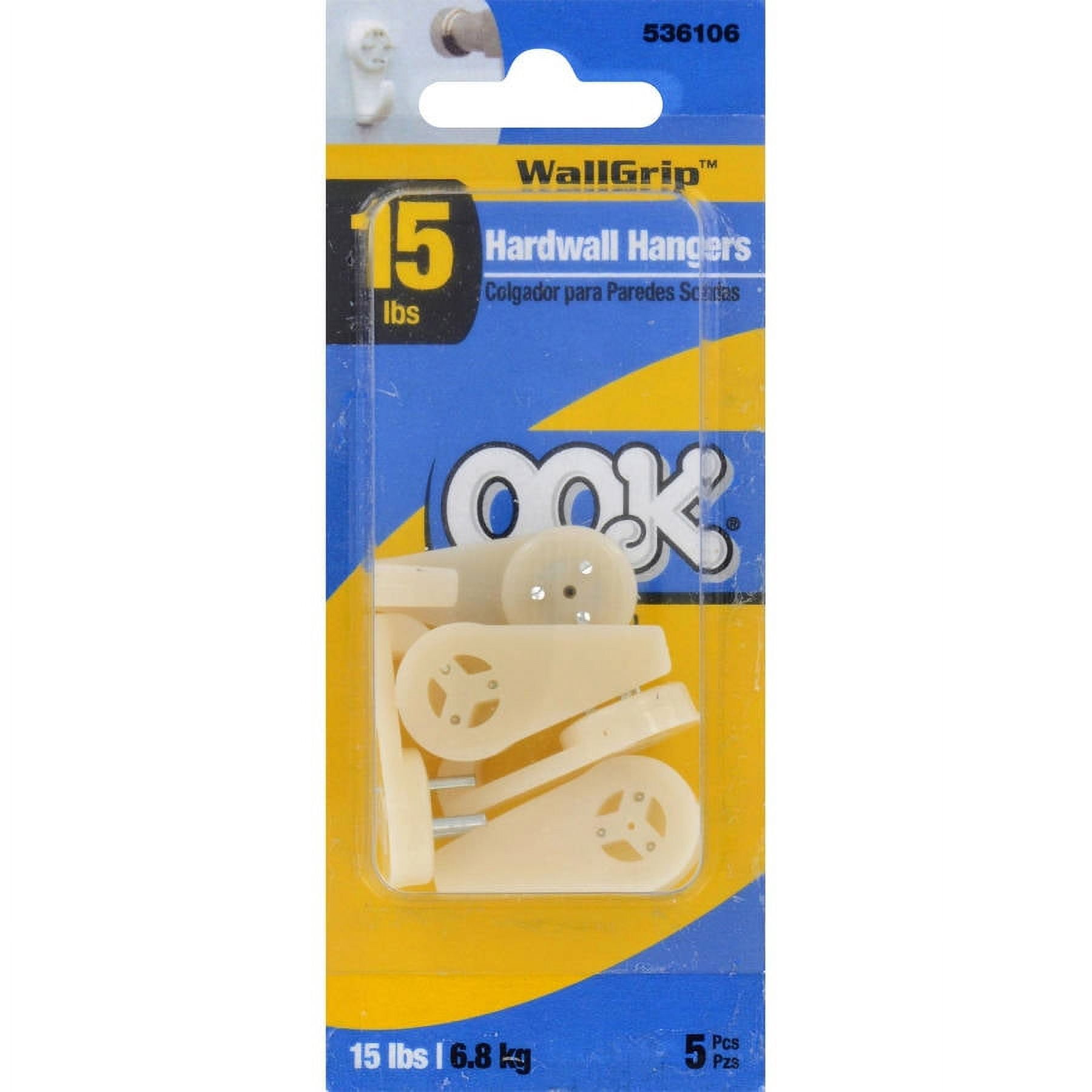 Ook 15 lb WallGrip Hardwall Hanger, 5pk