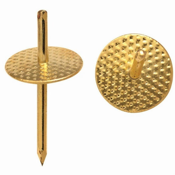 Ook 50092 One-Step Brass-Plated Steel 4-7/10 L In. Quick Picture Hanger 40 Lbs.