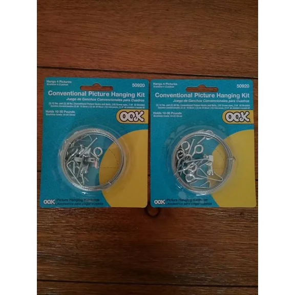Ook 50920 Picture Hanging Kit, 10 To 30 Lb Weight Capacity/ Set Of 2