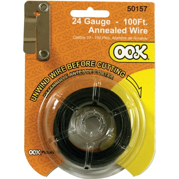 Ook Picture Hanging Wire, Annealed Wire, 24 Gauge, 100 ft.