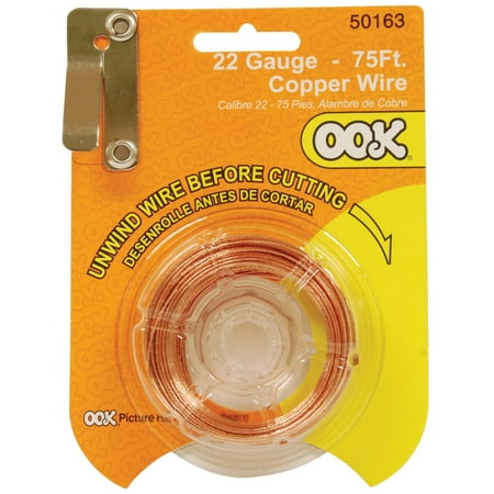 Ook Picture Hanging Wire, Copper Wire, 22 Gauge, 75 ft.