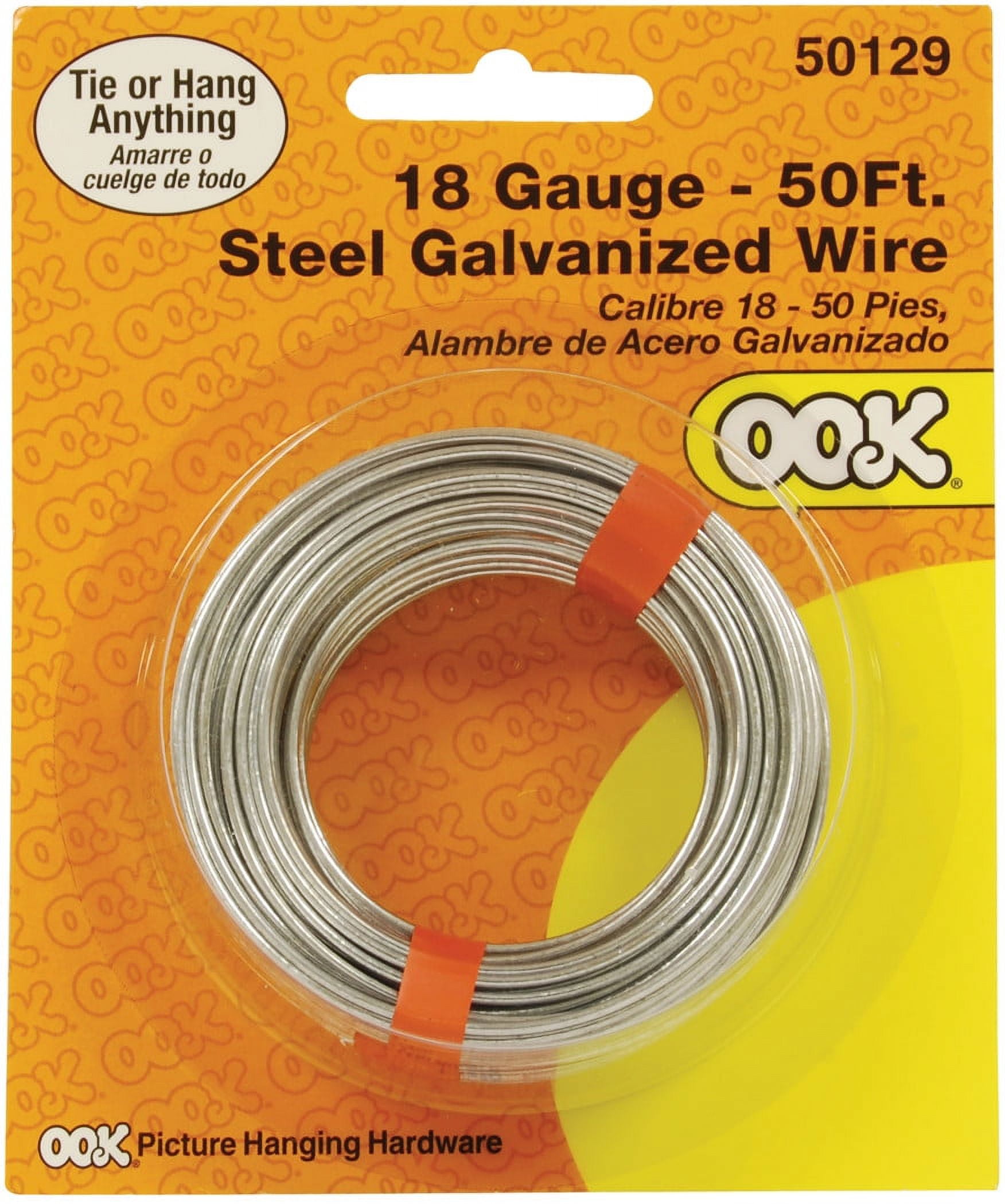 Ook 50132 19 Gauge, 50ft Steel Galvanized Wire
