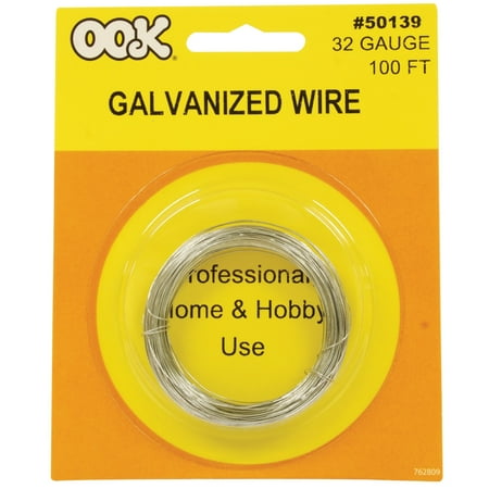 Ook Picture Hanging Wire, Steel Galvanized Wire, 32 Gauge, 100 ft.