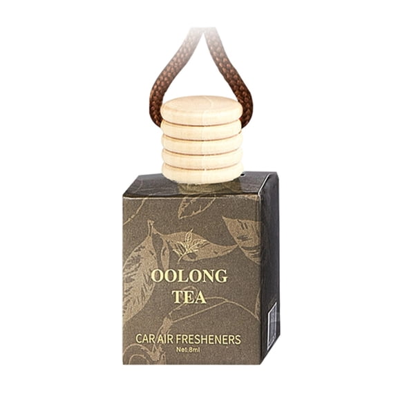 Oolong Tea Car Air Freshener Hanging Diffuser Fresh Tea High Capacity Long Lasting Scent for Car Interior Daily Use Road Trips Holiday Travel Neutral Brown 1 Pack