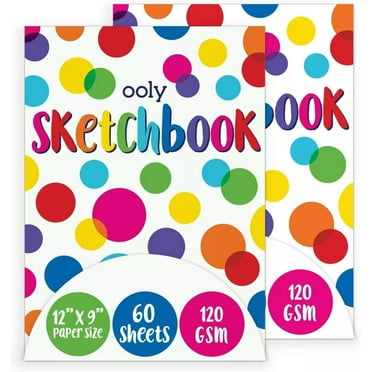 Ooly Chunkies 12" x 9" Paper Sketchbook Pad [Pack of 2] - 60 Pages per Pad