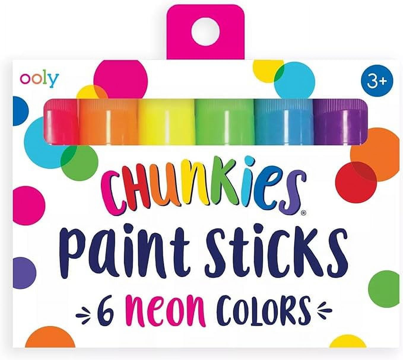 Ooly Chunkies Twistable Tempera Paint Sticks For Kids, No Mess Kids Art  Supplies for Kids 4-6, Mess Free Coloring for Toddlers, Classroom Supplies  for Toddler Art, Quick Drying Art [Neon, Set of