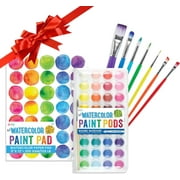 OOLY Lil' Watercolor 36-Piece Painting Set, Essential Kids Art Kit