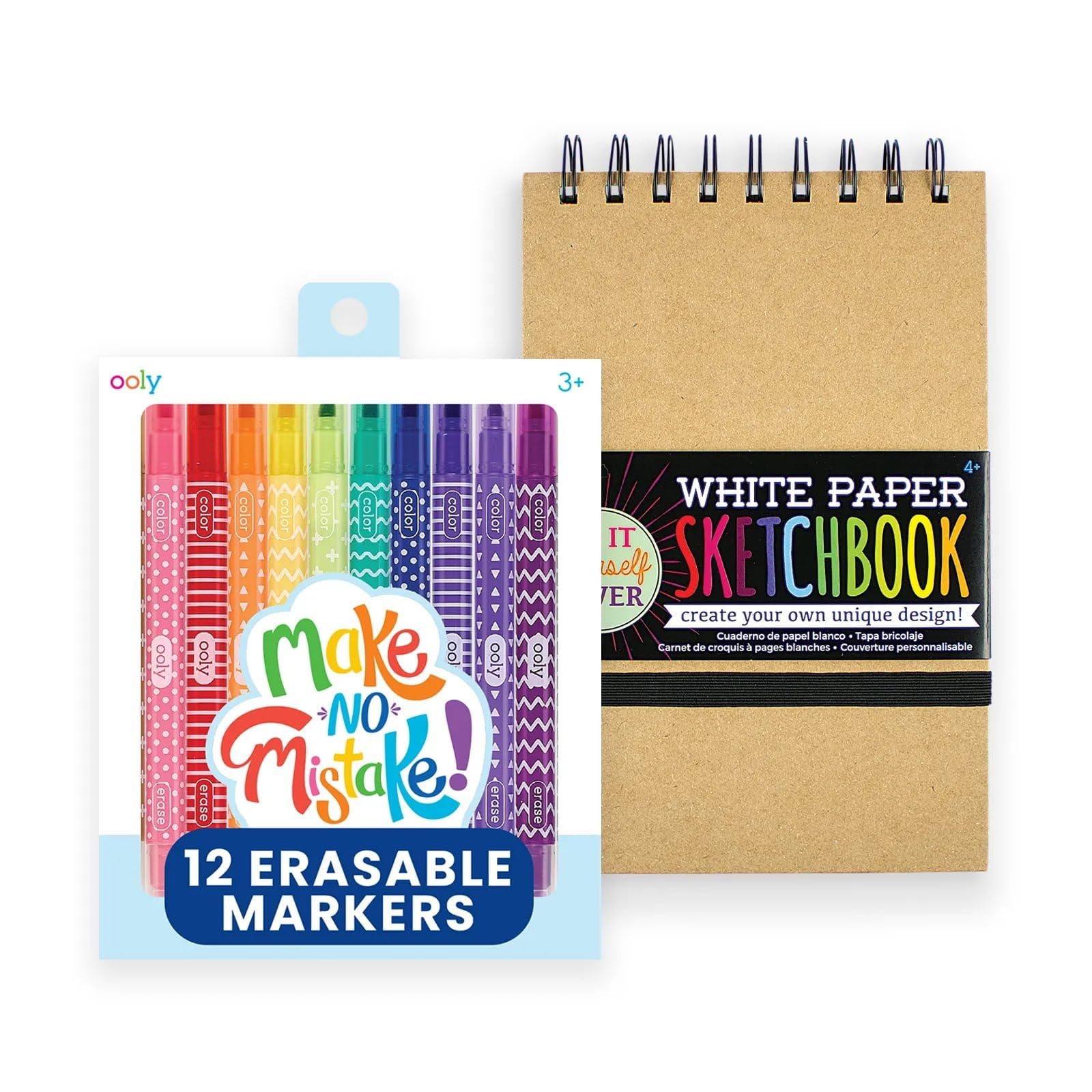 OOLY Make No Mistake Erasable Markers For Kids With Sketchbook OOLY Make No Mistake Erasable Markers For Kids With Sketchbook