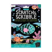 Ooly Mini Scratch & Scribble Art Kit Friendly Fish, Creative Art Kits for Kids