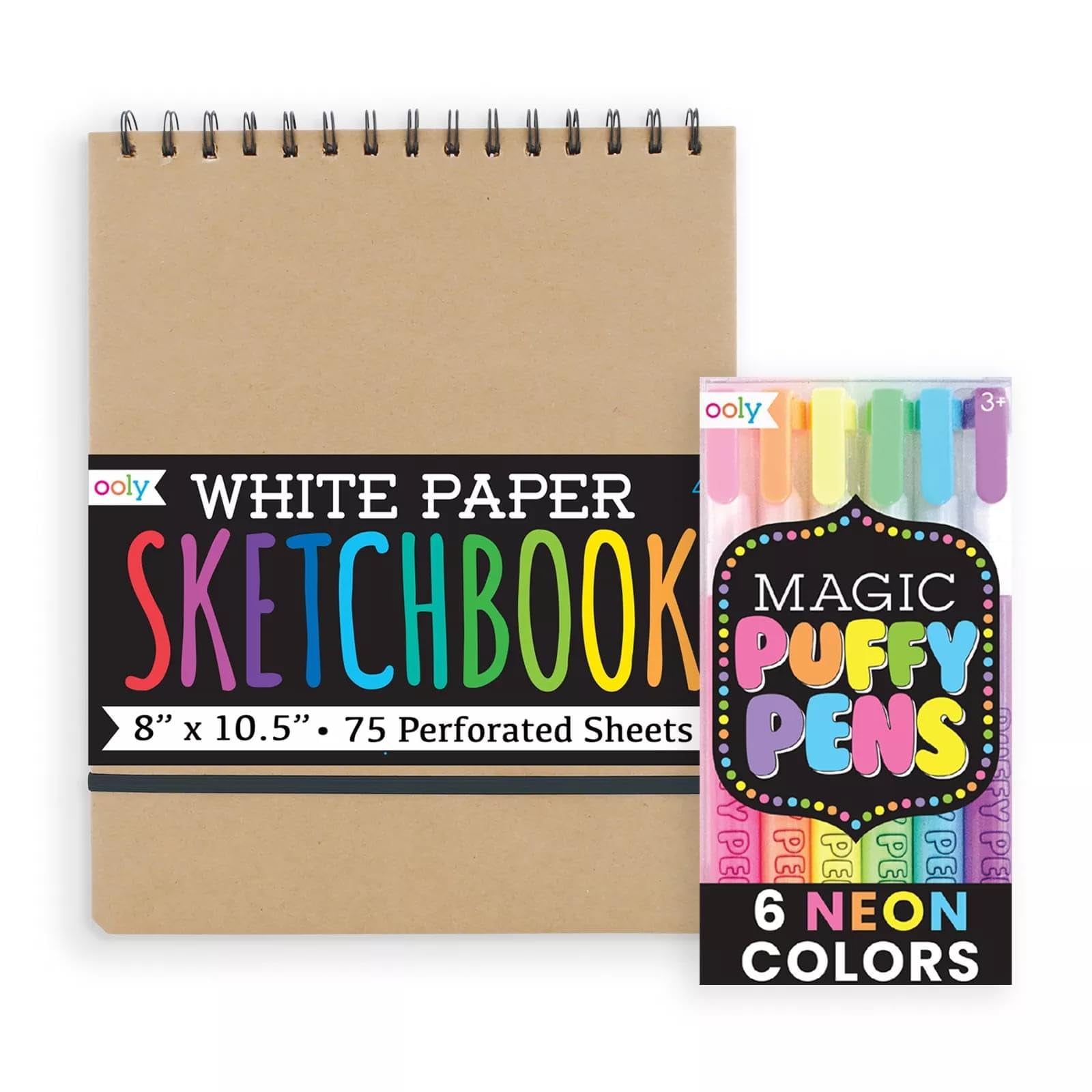 OOLY Magic Puffy Pens 6 Neon Puffy Popcorn Drawing Pens For Kids With OOLY Magic Puffy Pens 6 Neon Puffy Popcorn Drawing Pens For Kids With