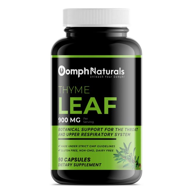 Oomph Naturals Thyme Leaf, 900mg Thymus Vulgaris Leaf Extract, 90