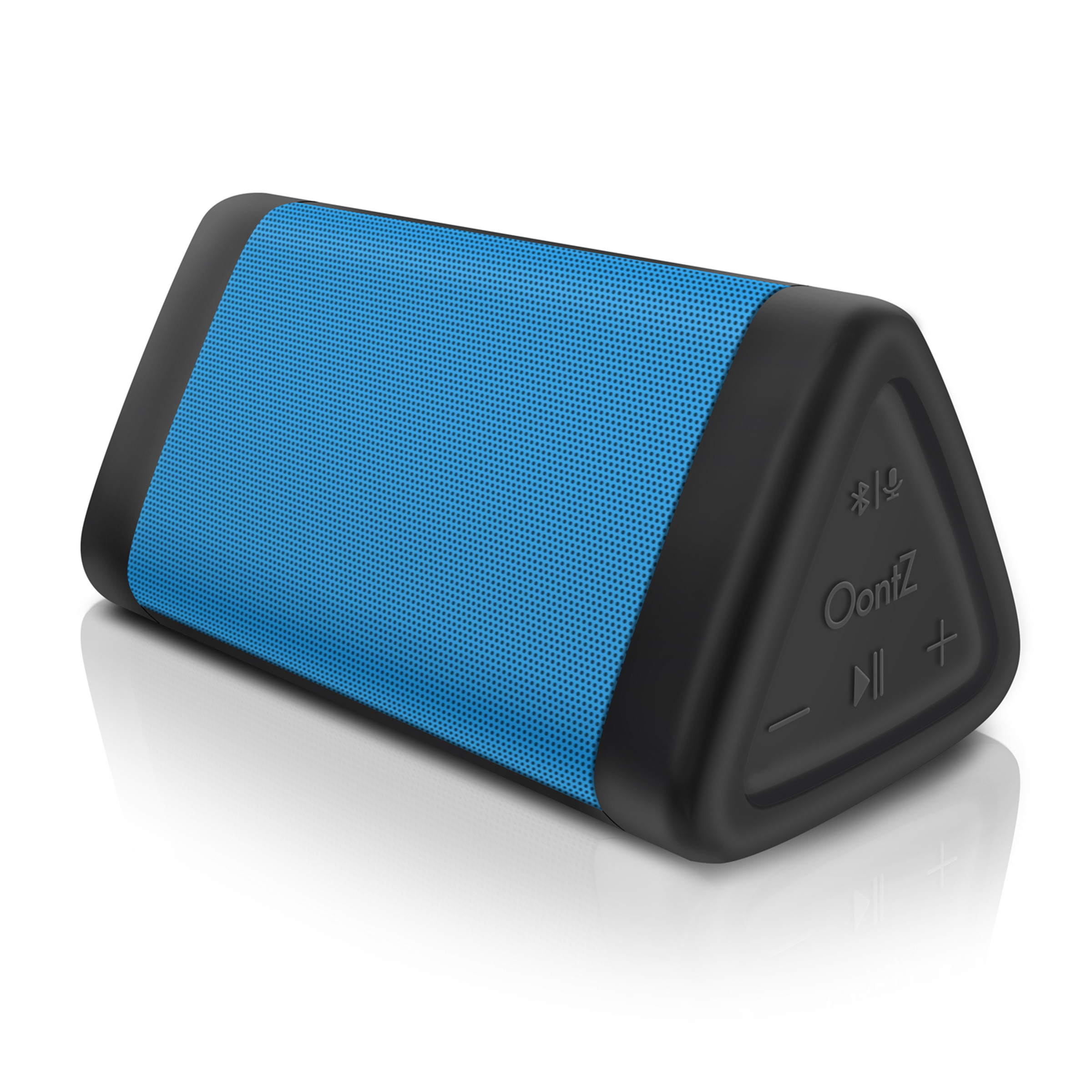 OontZ Angle 3 Enhanced Stereo Edition IPX5 Splashproof Portable Bluetooth Speaker, Volume Boost, Bass Radiator, 100' Range Bluetooth 4.2 [Blue] - image 1 of 6