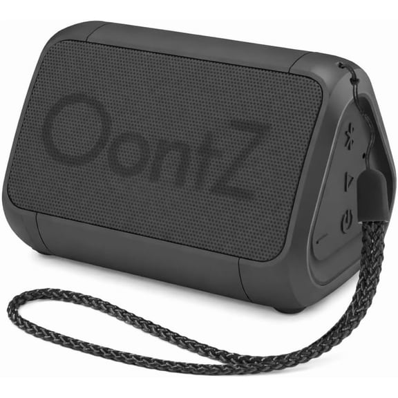 OontZ Angle Solo Portable Bluetooth Speaker - Ultra Portable, 14 Hours of Playtime, 100ft Wireless Range, Waterproof, Budget-Friendly Speaker for Travel, Outdoor or Home, Great Gift (Black)