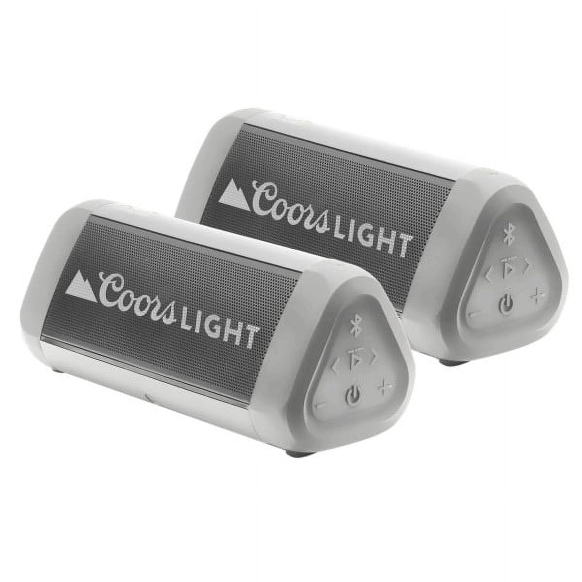 OontZ Ultra Coors Light Bluetooth Speaker, 2-pack Waterproof Speaker, 14 Watts, Portable, 20 hrs Playtime (Coors-Dual)