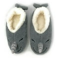 thumbnail image 1 of Oooh Geez Women's Cozy Fuzzy Sherpa Slippers, Funny 3D Animal House Slippers, Narwhal, L, 1 of 3