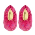 thumbnail image 1 of Oooh Geez Womens Funny Fluffy House Slippers, Donut Judge Me, Cute Shoes with Grippers, M, 1 of 8