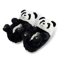 thumbnail image 1 of Oooh Geez Women's Funny Cute Fluffy House Slippers with Grippers, Tofu the Panda, M, 1 of 8