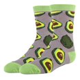 thumbnail image 1 of Oooh Yeah Kids Colorful Funny Novertly Crew Socks, Avocado Life, One Size, 1 of 4