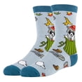 thumbnail image 1 of Oooh Yeah Kids Crazy Funny Novelty Crew Socks, Trash Panda, for Girls & Boys, 1 of 3