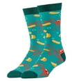 thumbnail image 1 of Oooh Yeah! Men's Crew Socks (Pink Elephant) (Deep Sea Hot Dogs), 1 of 2