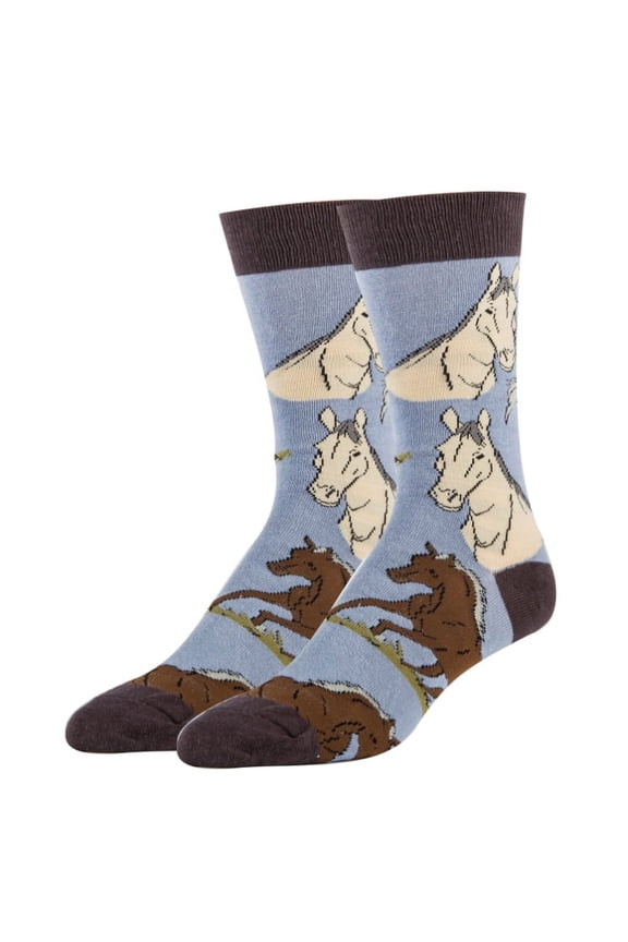 Men's Funny Animal Crew Socks, Crazy Cool Fashion Socks, Breezing