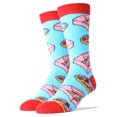 thumbnail image 1 of Oooh Yeah Men's Funny Crew Socks, Crazy Cool Dress Socks, Donut Box, One Size, 1 of 4