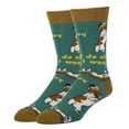 thumbnail image 1 of Oooh Yeah Men's Funny Doggy Colorful Crew Socks, Do what I want, Novelty Cotton Socks, Shoe Size 8-13, 1 of 4