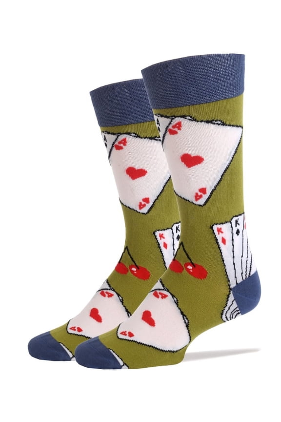 Men's Funny Novelty Crew Socks, Please Flush, Colorful Crazy Fashion Socks