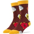 thumbnail image 1 of Oooh Yeah Men's Novelty Crew Socks, Funny Colorful Socks, Morning Fix, One Size, 1 of 3