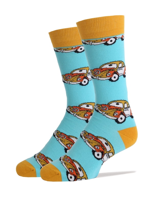 Men's Novelty Crew Socks, Funny Socks, Crazy Silly Socks, Cool Fashion Socks (You Bug)