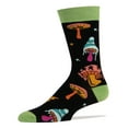 thumbnail image 1 of Oooh Yeah Mens Novelty Funny Crew Socks, Shrooms, Crazy Colorful Fashion Socks, 1 of 3