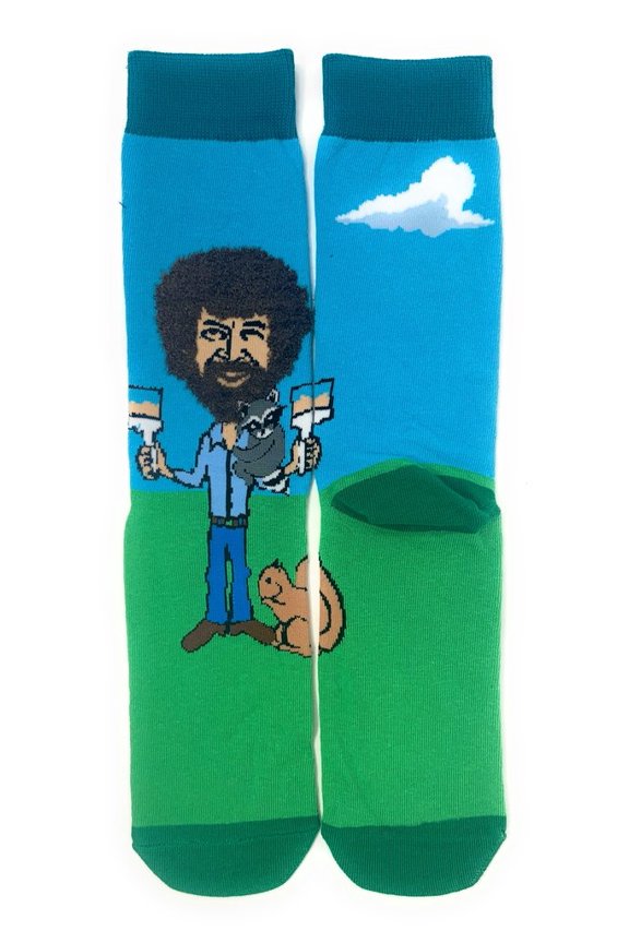 ! Socks, Mens Cotton Crew Sock (Let's Paint)