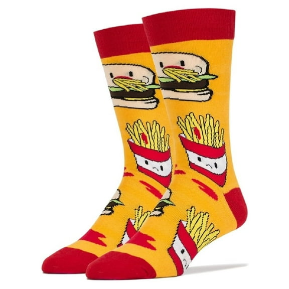 Oooh Yeah! Socks, Mens Cotton Crew Sock (Super Size)