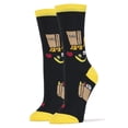 thumbnail image 1 of Oooh Yeah Women's Colorful Crew Socks, Funny Cute Cat Socks, Cat Bag, 1 of 4