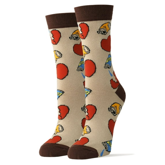 Oooh Yeah Women's Funny Novelty Crew Socks, Crazy Cool Fashion Socks, Drunk N Love