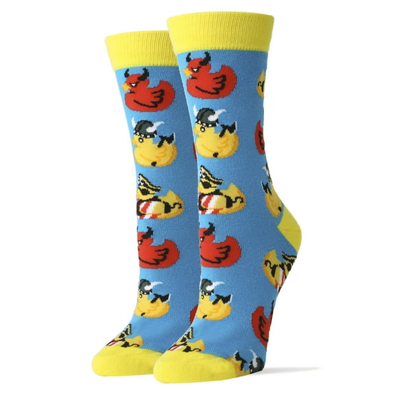 Oooh Yeah Women's Funny Novelty Crew Socks, Crazy Cool Fashion Socks, Rub a Dub
