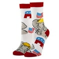 thumbnail image 1 of Oooh Yeah Women's Novelty Crew Socks, Funny Crazy Silly Socks, Cool Fashion Socks, Right-Wing, 1 of 4