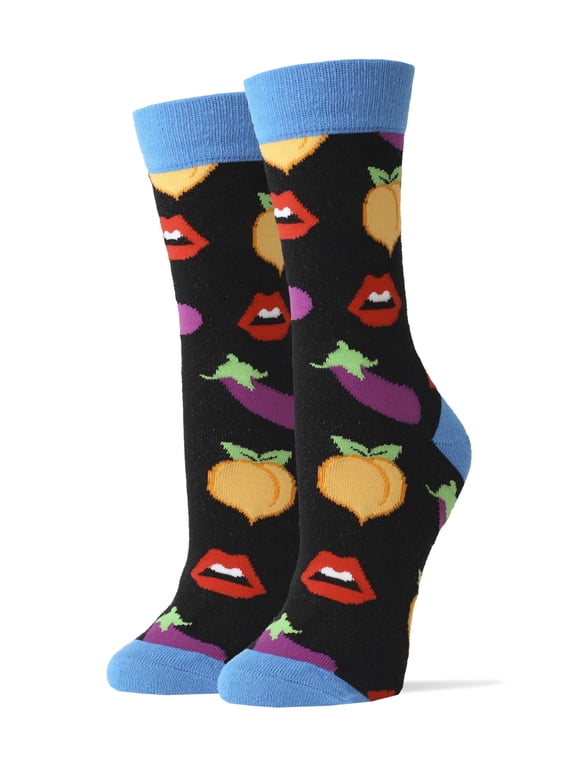Womens Novelty Crew Socks, Cheeky, Funny Crazy Dress Socks