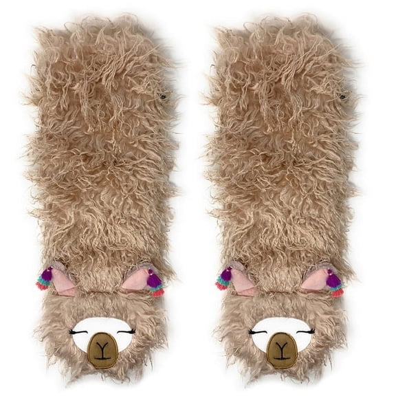 Oooh Yeah Women's Cute Animal Grips Slipper Socks, Fuzzy Winter Soft Sherpa Cozy Warm Socks