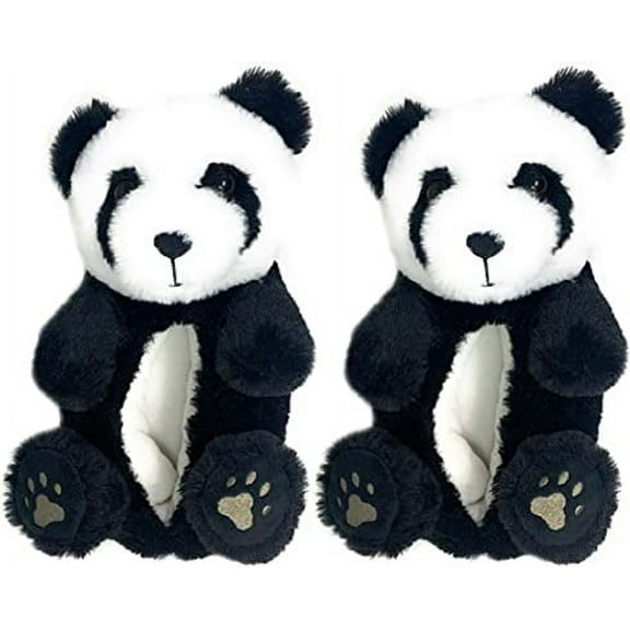 Oooh Geez Kids Anti-slip House Slippers, Black & white, 1-4